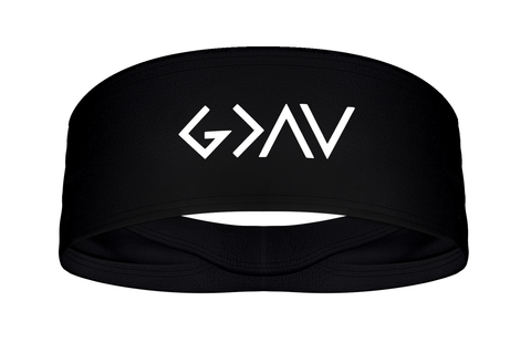 God is Greater than the Highs and Lows Wide Tapered Headband