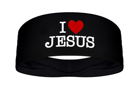 I Heart Jesus Wide Tapered Headband