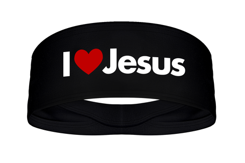 I Heart Jesus Wide Tapered Headband