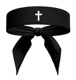 Black Cross Tie Headband