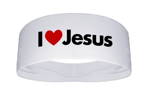 I Heart Jesus Wide Tapered Headband