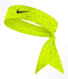 Custom  Electric Lime Speckle Tie Headband